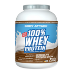 BODY ATTACK - 100% Whey Protein 2.3KG chocolate brownie cream